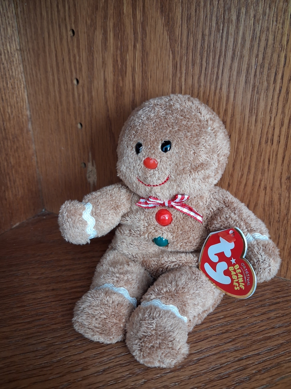 TY Beanie Baby Hansel 2007 | Gingerbread Man Plush | Vintage Holiday